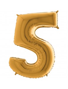 Balão Número 5 Dourado